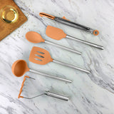 Silicone and Stainless Steel Utensils - Set of 6
