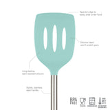 Silicone and Stainless Steel Slotted Turner