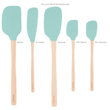 Flex-Core® Silicone and Wood Spatulas - Set of 5