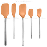 Flex-Core® Silicone and Stainless Steel Spatulas - Set of 5