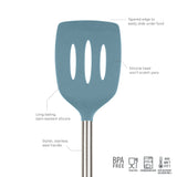 Silicone and Stainless Steel Slotted Turner