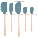 Flex-Core® Silicone and Wood Spatulas - Set of 5