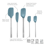 Flex-Core® Silicone and Stainless Steel Spatulas - Set of 5