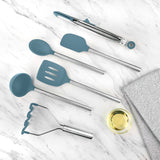 Silicone and Stainless Steel Utensils - Set of 6