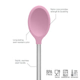 Silicone and Stainless Steel Mixing Spoon