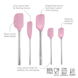 Flex-Core® Silicone and Stainless Steel Spatulas - Set of 5