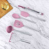 Silicone and Stainless Steel Utensils - Set of 6