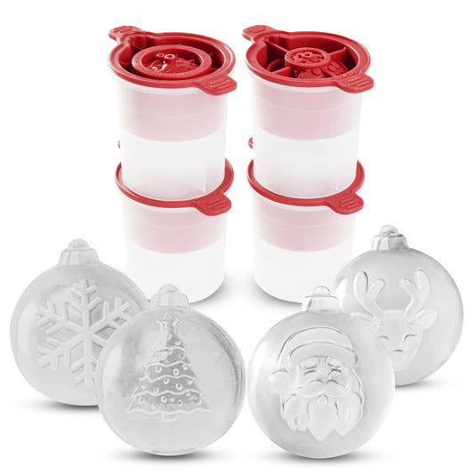 Christmas Ornament Ice Molds - Set of 4