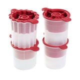 Festive Holiday Ornament Ice Molds - Set of 4