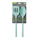 Flex-Core® Silicone Slotted Turner + Deep Solid Spoon