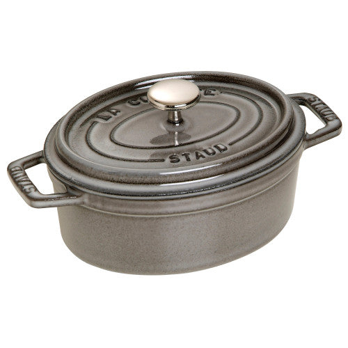STAUB Cast Iron 1-qt Oval Cocotte