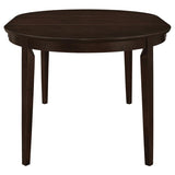 Gabriel 5-Piece Upholstered-Back Oval Extension Dining Set – Cappuccino