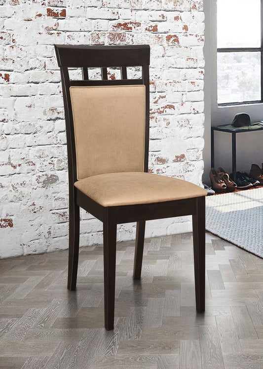 Gabriel Beige Upholstered-Back Dining Side Chair Cappuccino (Set of 2)