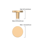 DESIGN1007 Champagne Bronze Cabinet Knobs | Round Drawer Pulls for Kitchen Cabinets