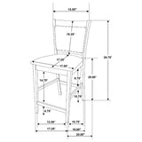 Jaden 5-Piece Square Counter Height Dining Set Espresso