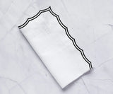 Black Cotton Napkins - Embroidery