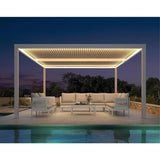 PURPLELEAF Strip Light, Upgraded Version 3000K Warm White Light, 24V Safe Low Voltage Waterproof Strip Light, Suitable for White Louvered Pergola