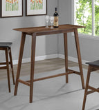 Finnick Rectangular 47-inch Pub Height Bar Table Walnut