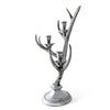Three-Light Metal Antler Candlestick