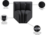 Arc Vegan Leather Curved Corner Chair - Elevate Your Space with Modern Luxury and Timeless Style