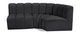Arc Vegan Leather Modular Sofa - Modern Elegance with Deep Channel Tufting for Versatile Living Spaces