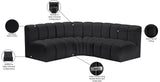 Arc Vegan Leather Modular Sofa - Elevate Your Space with Luxurious Design and Versatile Comfort