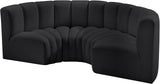 Arc Vegan Leather Modular Sofa - Elevate Your Space with Luxurious Design and Versatile Style Options