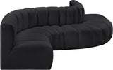 Arc Vegan Leather Modular Sofa – Elevate Your Space with Timeless Sophistication and Versatile Style