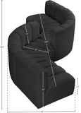 Arc Vegan Leather Modular Sofa - Elegant Design with Deep Channel Tufting for Modern Living Spaces