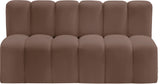 Arc Vegan Leather Modular Sofa - Luxurious Design with Deep Channel Tufting for Chic Interiors