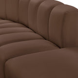 Arc Vegan Leather Modular Sofa - Luxurious Design with Deep Channel Tufting for Chic Interiors