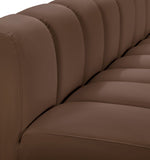 Arc Vegan Leather Modular Sofa - Luxurious Design with Deep Channel Tufting for Chic Interiors