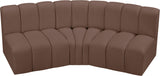 Arc Vegan Leather Modular Sofa - Elevate Your Space with Contemporary Luxury and Versatile Design