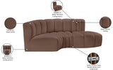Arc Vegan Leather Modular Sofa - Luxurious, Versatile Design Perfect for Chic Living Spaces and More