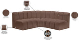 Arc Vegan Leather Modular Sofa - Elevate Your Space with Luxurious Design and Versatile Comfort