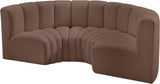 Arc Vegan Leather Modular Sofa - Elevate Your Space with Luxurious Design and Versatile Style Options