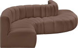 Arc Vegan Leather Modular Sofa – Elevate Your Space with Timeless Sophistication and Versatile Style