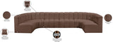Arc Vegan Leather Modular Sofa - Elevate Your Space with Timeless Luxury and Versatile Design
