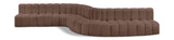 Arc Vegan Leather Modular Sofa - Elevate Your Space with Contemporary Luxury and Versatile Design