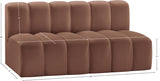Arc Vegan Leather Modular Sofa - Luxurious Design with Deep Channel Tufting for Chic Interiors