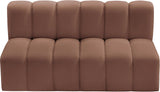 Arc Vegan Leather Modular Sofa - Luxurious Design with Deep Channel Tufting for Chic Interiors