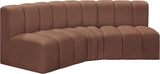 Arc Vegan Leather Modular Sofa - Elevate Your Space with Contemporary Luxury and Versatile Design