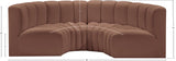 Arc Vegan Leather Modular Sofa - Elevate Your Space with Luxurious Design and Versatile Style Options