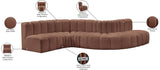 Arc Vegan Leather Modular Sofa – Elevate Your Space with Timeless Sophistication and Versatile Style