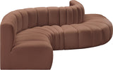 Arc Vegan Leather Modular Sofa – Elevate Your Space with Timeless Sophistication and Versatile Style
