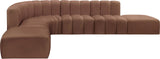 Arc Vegan Leather Modular Sofa – A Stylish, Versatile Statement Piece for Modern Living Spaces