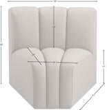 Arc Vegan Leather Curved Corner Chair - Elevate Your Space with Modern Luxury and Timeless Style