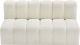 Arc Vegan Leather Modular Sofa - Luxurious Design with Deep Channel Tufting for Chic Interiors
