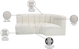Arc Vegan Leather Modular Sofa - Modern Elegance with Deep Channel Tufting for Versatile Living Spaces