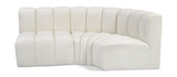 Arc Vegan Leather Modular Sofa - Modern Elegance with Deep Channel Tufting for Versatile Living Spaces